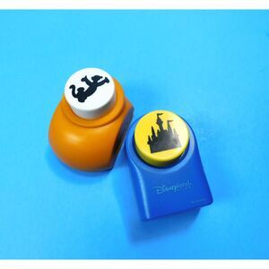 Disney Craft Punch Lot of 2 Magic Castle Tigger 2 inch Small Scrapbook